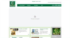 Desktop Screenshot of eccobrasil.com